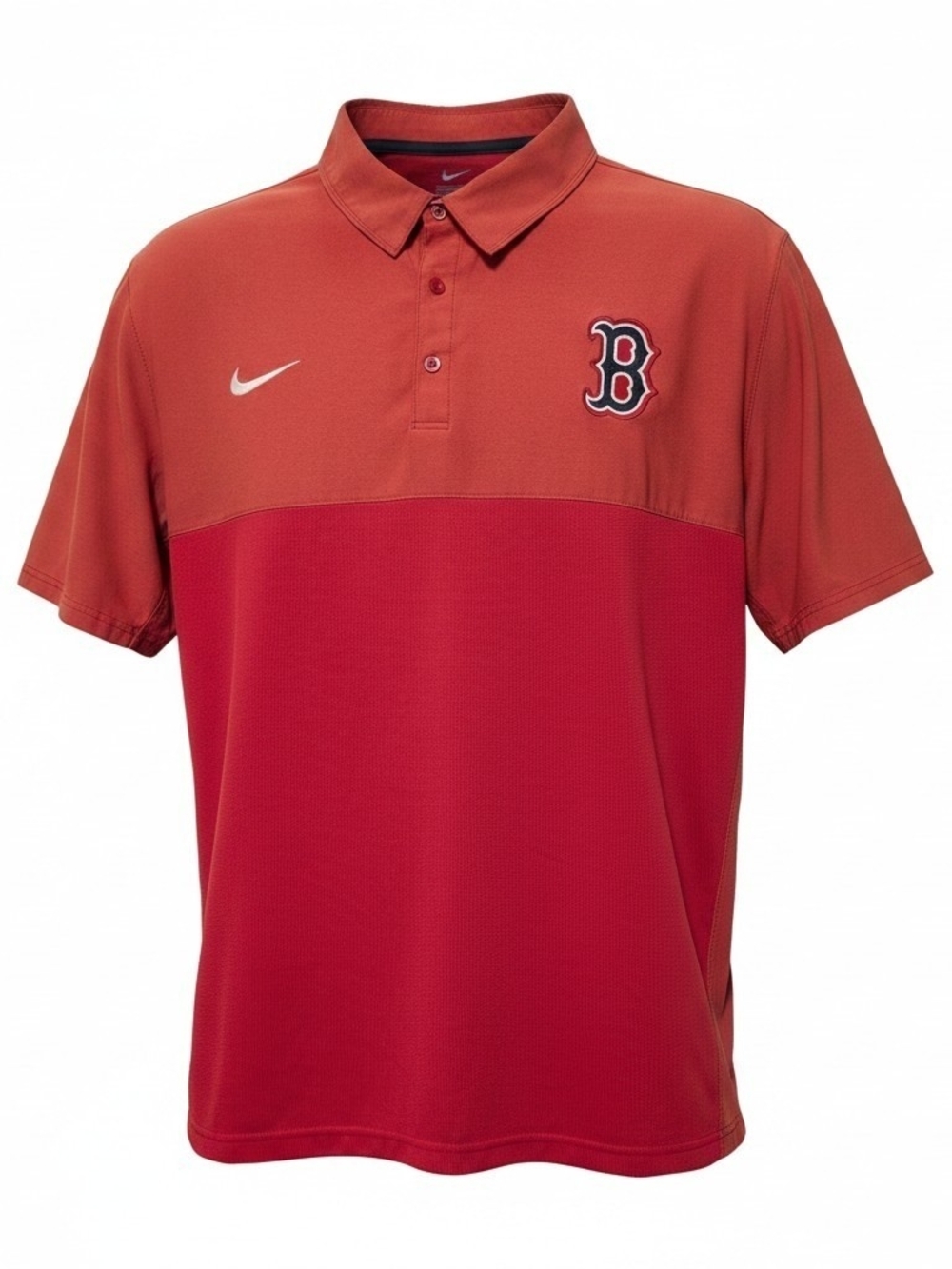 Nike Red Two-Tone Boston B Men’s Polo